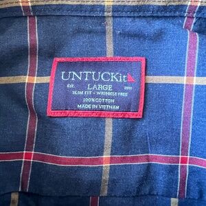Mens Large Slim Fit UNTUCKit Button Down Shirt
